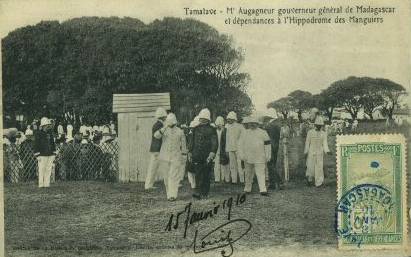 Tamatave, visite du Gouverneur gnral