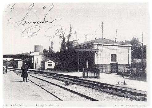 La gare et le pont au tablier de fer