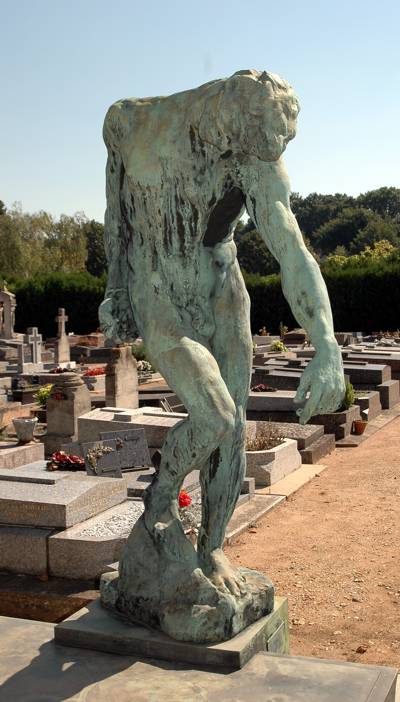 L'ombre de Rodin sur la tombe de Rudier